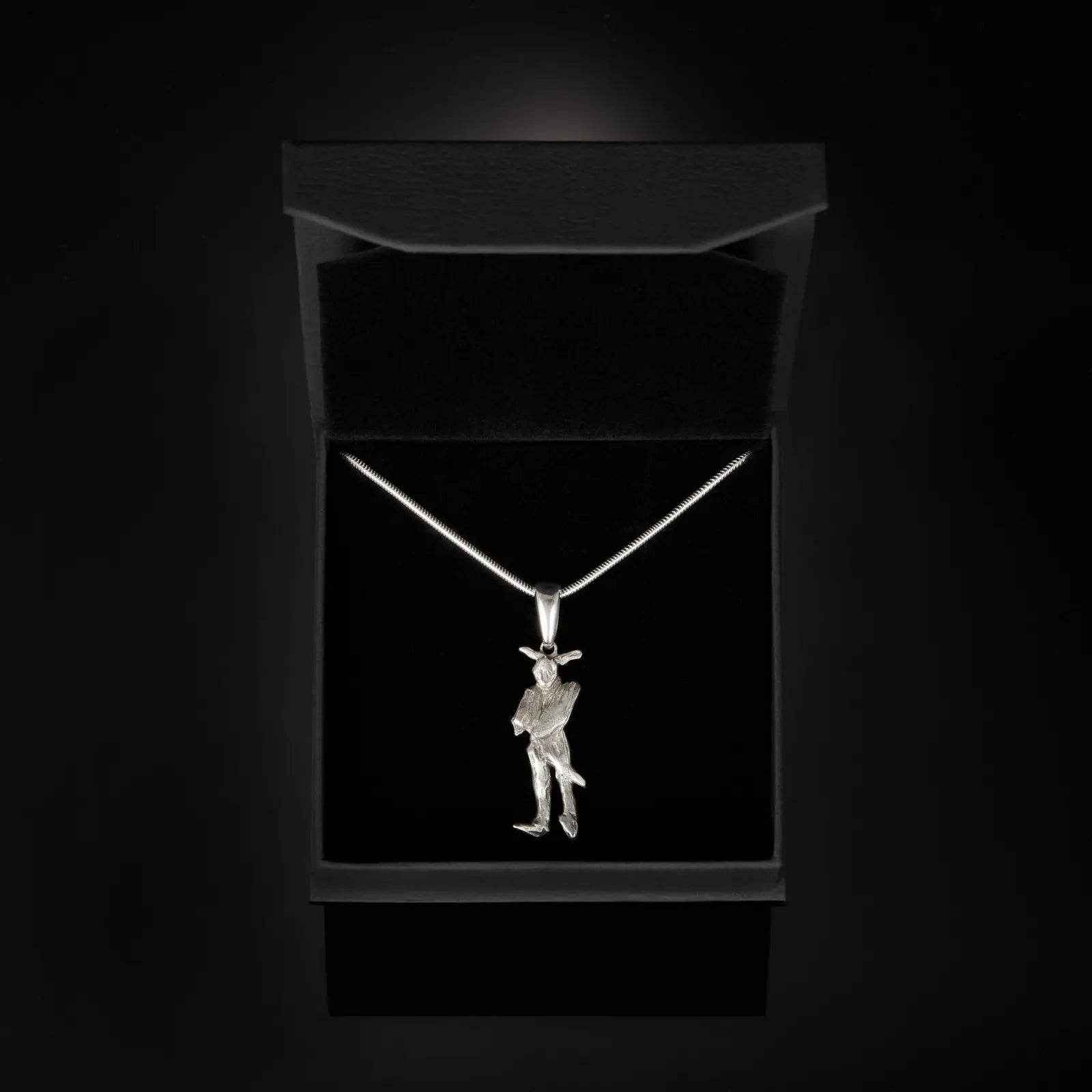 Bunnyman Silver Necklace